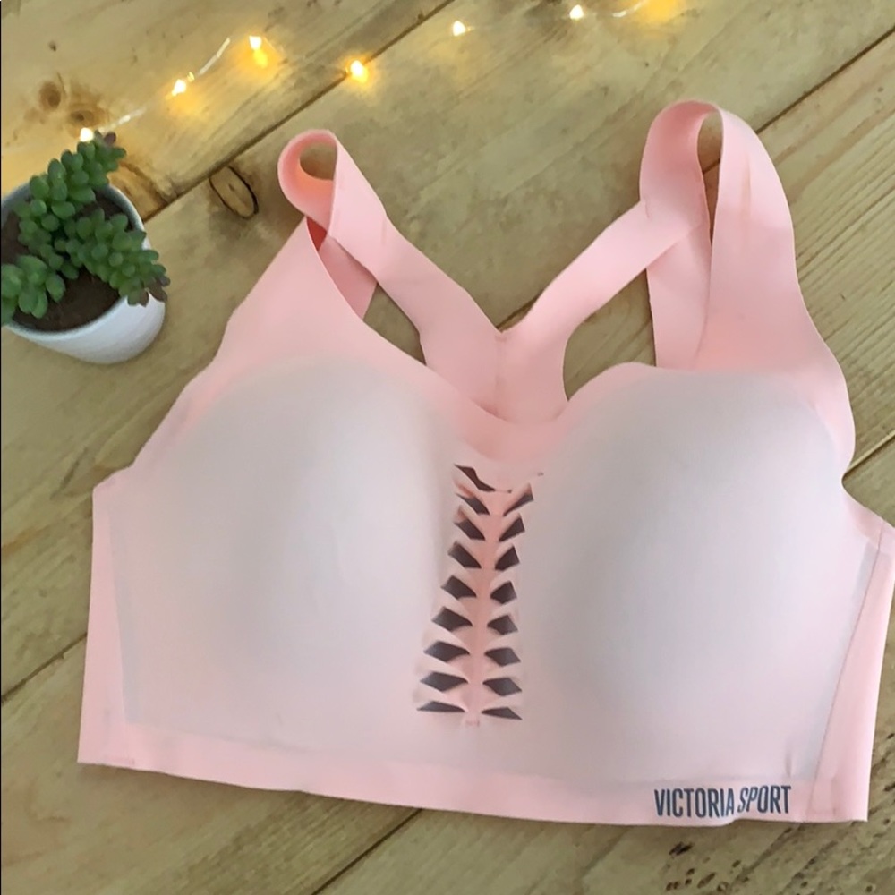Salmon pink Victoria secret sports bra
